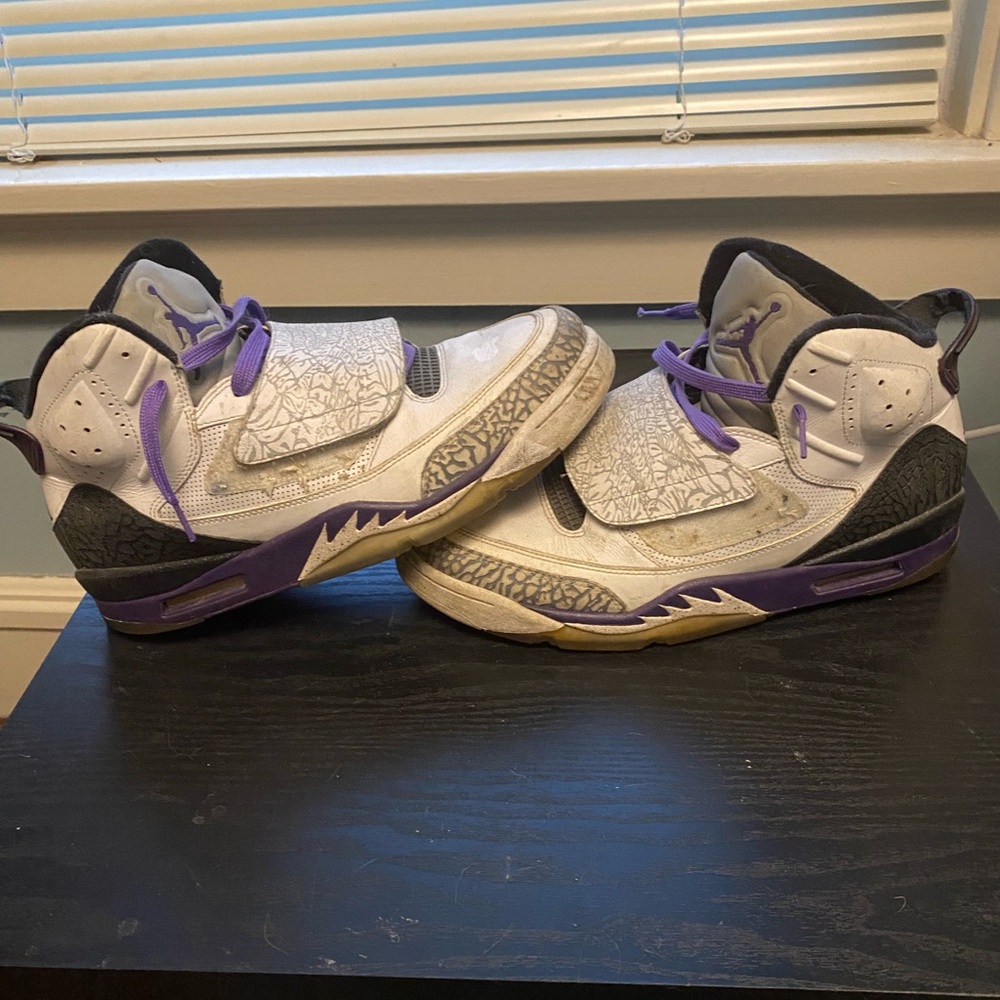 Jordan son of mars Black, Purple, and White Men's Sneakers